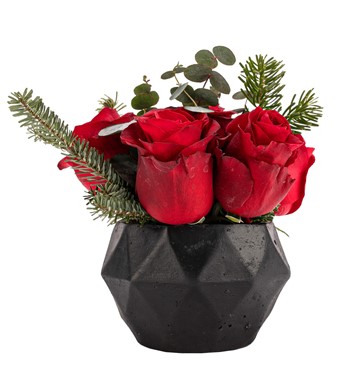 7'li kırmızı gül tasarım