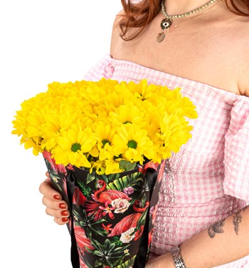 sarı krizantem tasarım