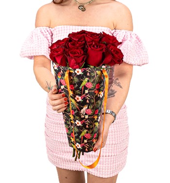 15'li kırmızı gül tasarım