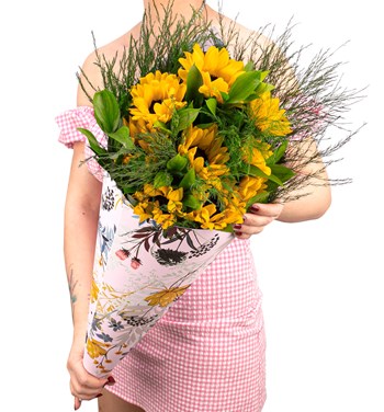 ayçiçeği buketi modelleri